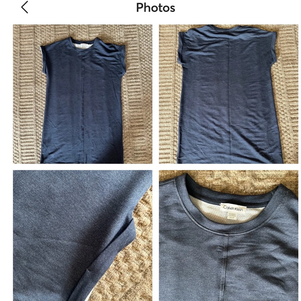 CK jersey mini dress (nwot) size S